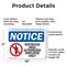 Signmission Restricted Area Authorized Employees Only OSHA Notice Sign, Plastic, 10in W x 7in L, 2PK OS-2PACK-NS-P-710-L-16477 - alternate 5